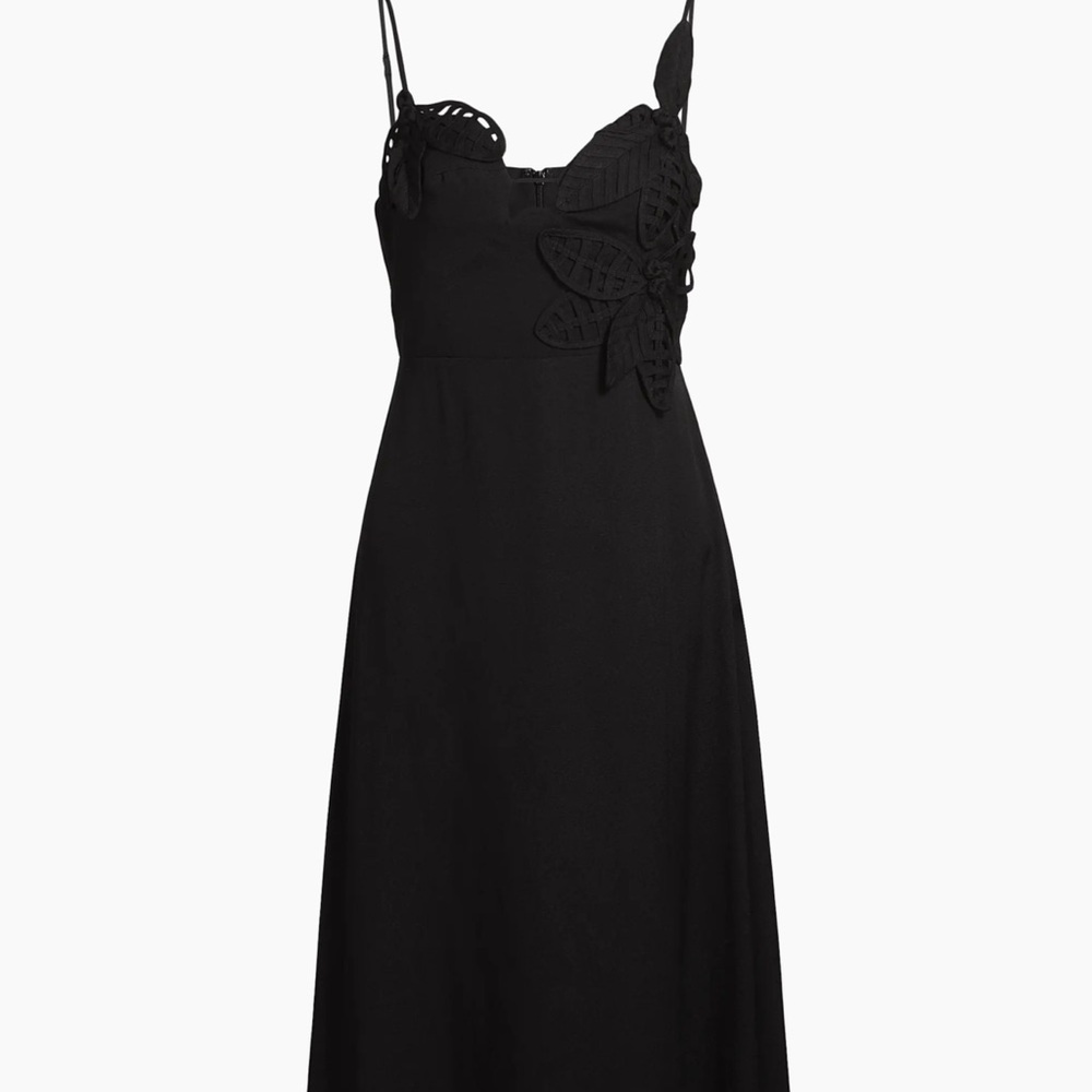 Farm Rio Flowered Bust Midi-Dress